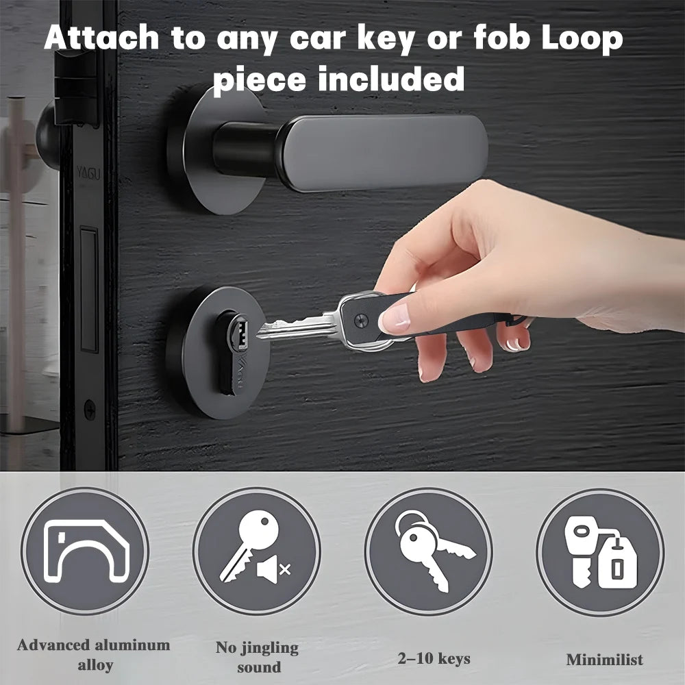 Slim Key Organizer – Pocket-Friendly Everyday Carry Tool | Portable Key Holder | Smart key organizer for travel and daily use