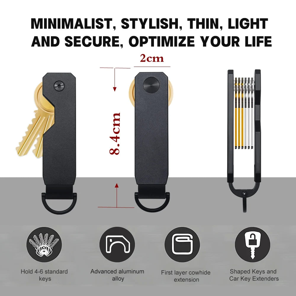 Slim Key Organizer – Pocket-Friendly Everyday Carry Tool | Portable Key Holder | Smart key organizer for travel and daily use