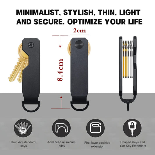 Slim Key Organizer – Pocket-Friendly Everyday Carry Tool | Portable Key Holder | Smart key organizer for travel and daily use